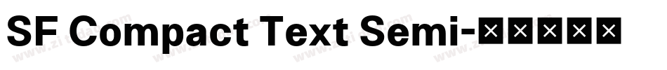 SF Compact Text Semi字体转换